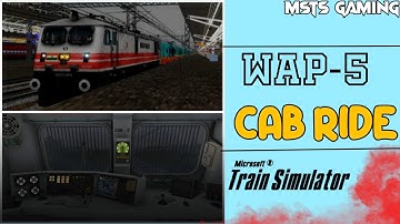 WAP-5 CAB RIDE | VADODARA - AHMEDABAD | MSTS | OPENRAILS