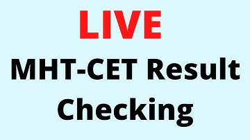LIVE MHT-CET Result Checking.