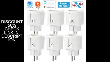 Smart Plug WiFi Socket EU 16A/20A Power Monitor Timing Function Tuya SmartLife APP Control Work with