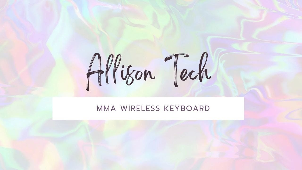 Promotional Video : MMA WIRELESS KEYBOARD BY 3DSF12 - YouTube