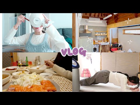 VLOG 오랜만 순두부열라면 | <strong>카드포인트</strong> 샤핑 | 친구들과 전주 한옥펜션 1박 | 간만에 땀 좀 뺀 설거지 내기