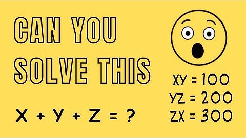 Mind Blowing Algebra Math Puzzle Explained | Can You Solve This? #makeducation