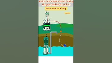 Float switch control wiring #motor control wiring #float switch connection # water tank connection