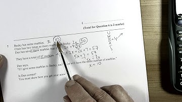 Pearson Specimen Paper 2H Set 1 Q7 For 2018 exams onwards