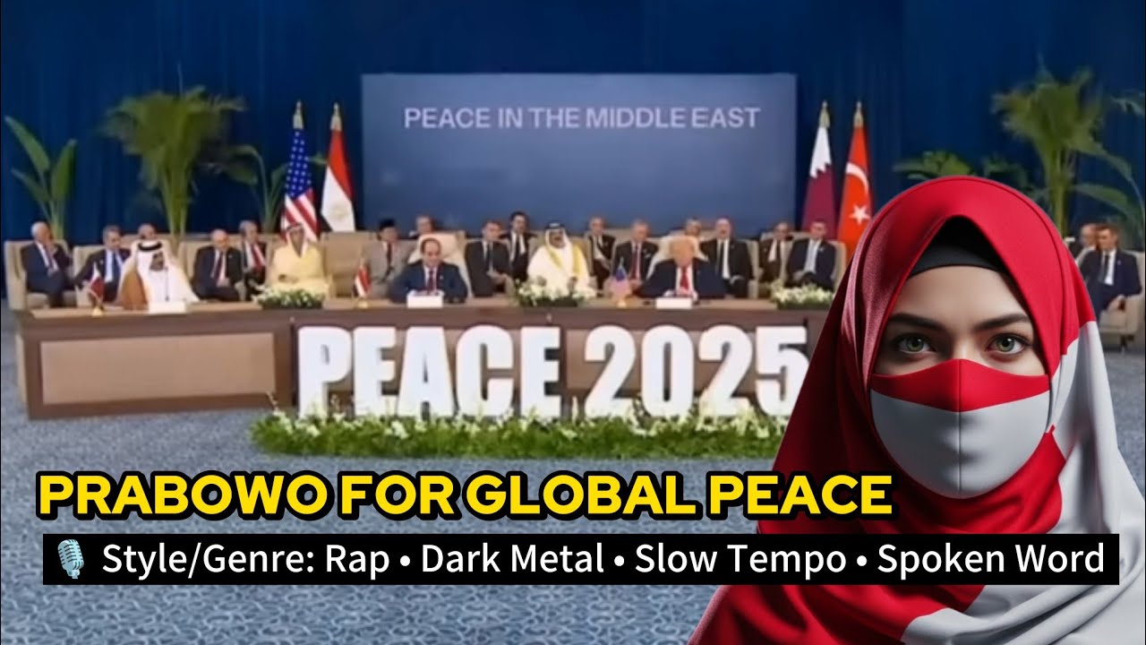 🇮🇩 Indonesia Mendunia – PRABOWO FOR GLOBAL PEACE 🌏 Rap •Dark Metal •Spoken Word •Progressive Rock
