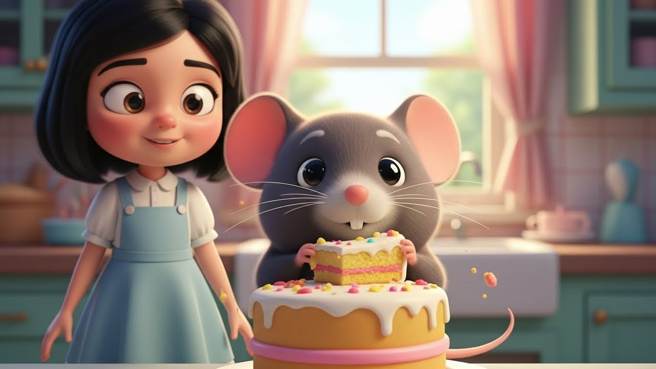 Chuhe Ko mila Cake 🐭🎂 | Hindi Nursery Rhyme for Kids | 3D Cartoon | NantuChuhe