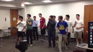 Beta pledge serenade practice