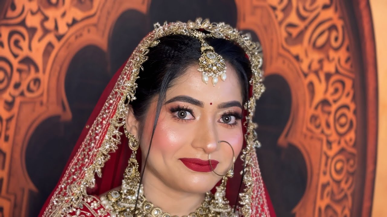 Real full glam bridal makeup tutorial | Airbrush makeup look |Makeup with product knowledge 