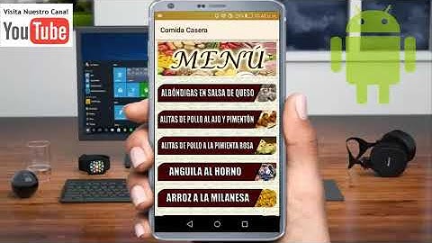 💮 APP recetario Comida💮  casera con Android