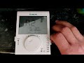 How to use Siemens RDJ100RF thermostat settings