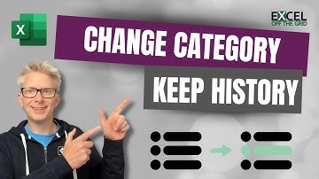 Change category while keeping history | Slowing changing dimensions with Excel and Power Query.