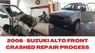 2006-SUZUKI ALTO FRONT CRASHED ACCIDENT REPAIR PROCESS