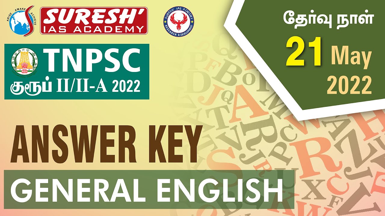 TNPSC Group 2 2A Answer Key English 21 05 2022 Suresh IAS tnpsc-group-2-2a-answer-key-english-21-05-2022-suresh-ias
