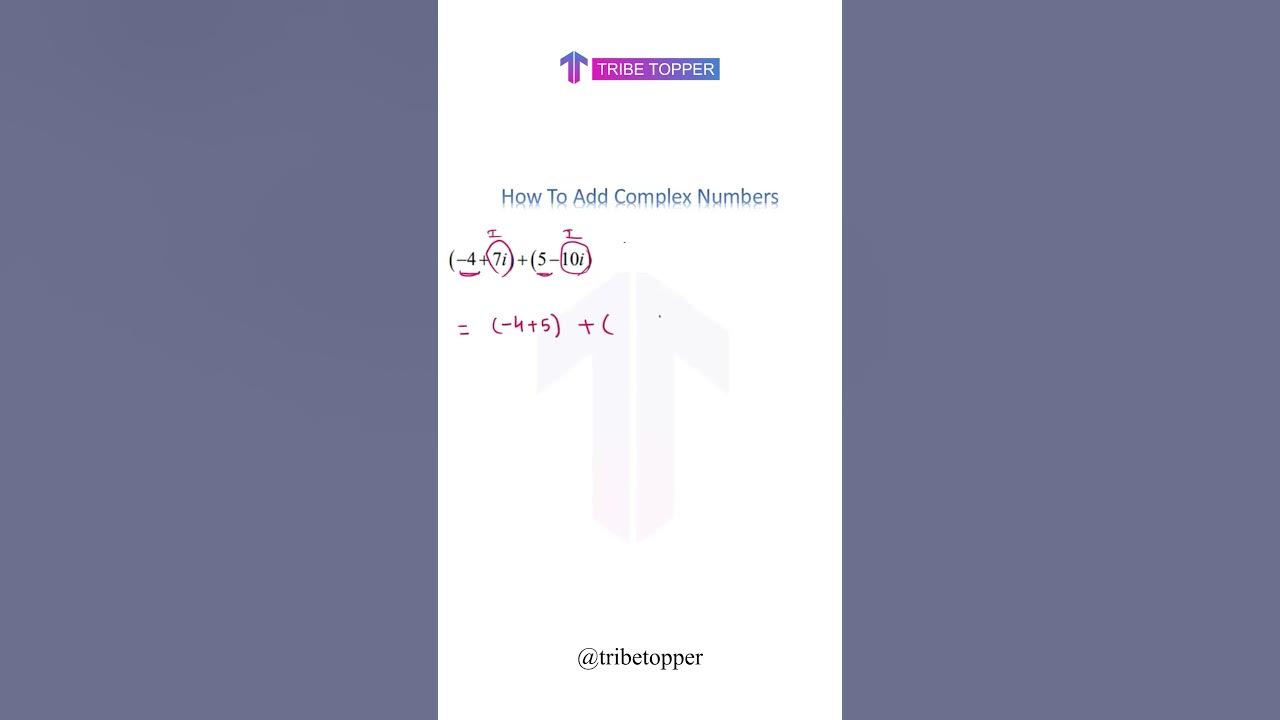 How to add complex numbers youtube