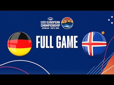 Germany v Iceland | Full Basketball Game | FIBA U20 European Championship 2023