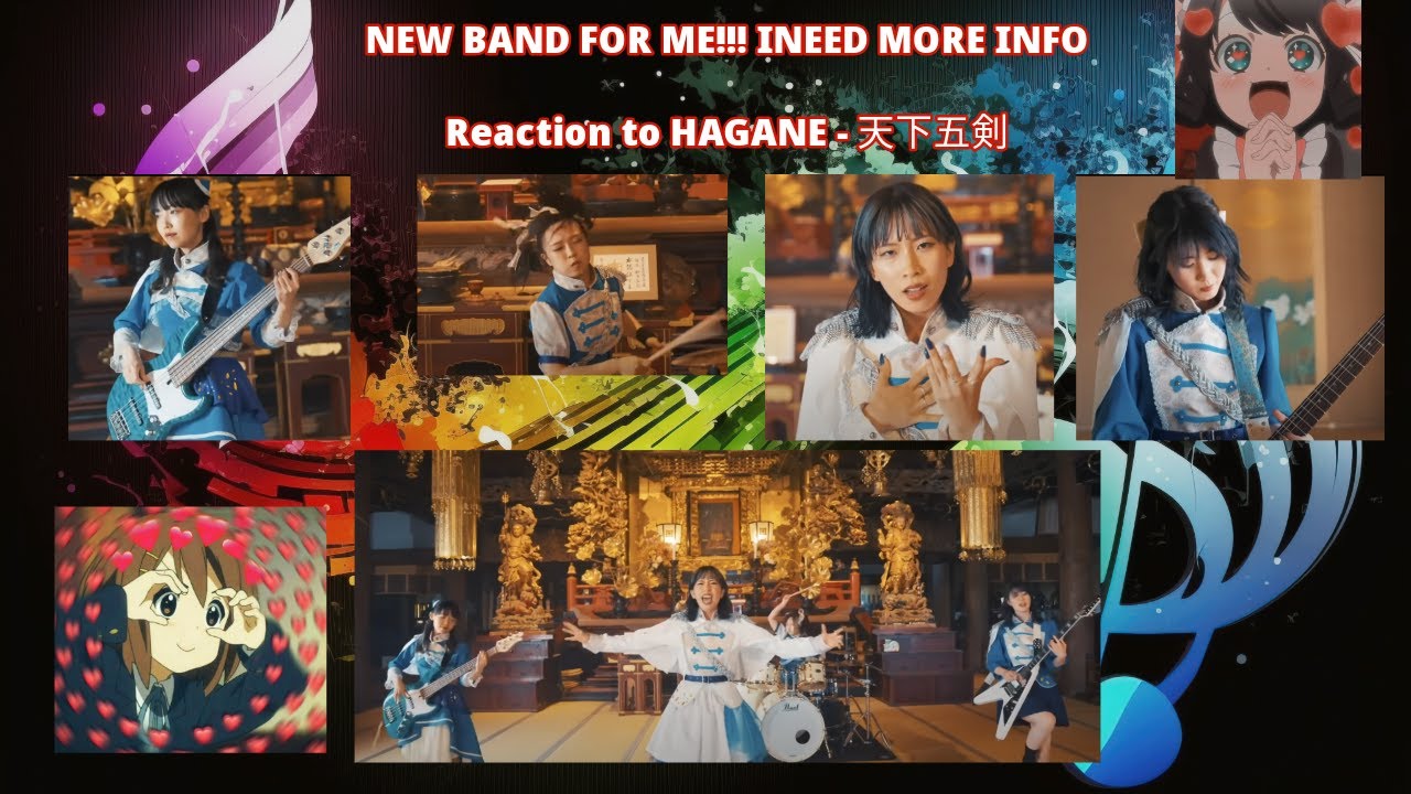 First time ever reaction to HAGANE - 天下五剣