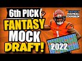 Fantasy Football Mock Draft - 6th Overall Draft Pick