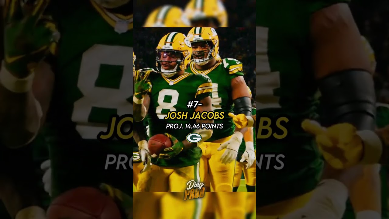 NFL running backs with the most projected fantasy points for week one 