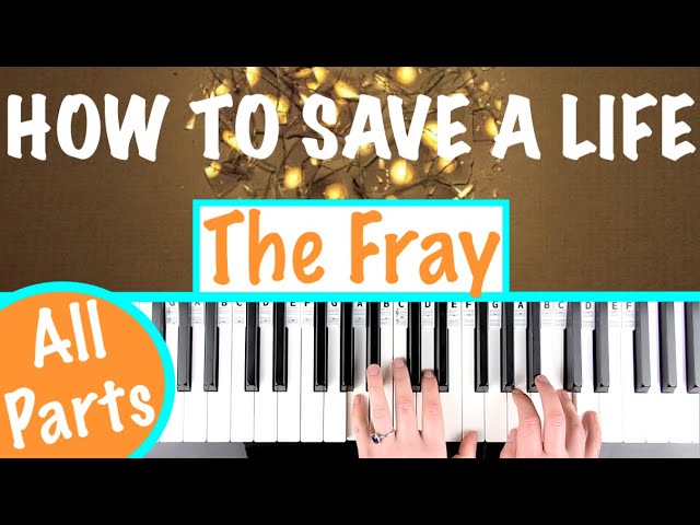 How to play HOW TO SAVE A LIFE - The Fray Piano Tutorial with singing