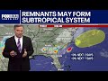 Arthur remnants may become subtropical system