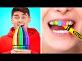 HOW TO SNEAK SNACKS INTO CLASS || Crazy DIY Ways For Sneaking Food Funny Candy Ideas By 123 GO! BOYS