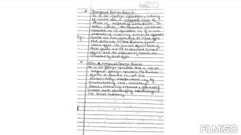 Branch Accounting: Accounting of Foreign Branches