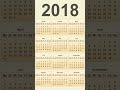 Kalender 2018