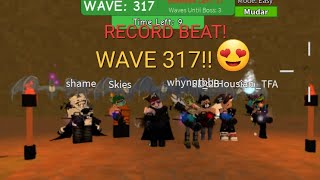 (ROBLOX) ZOMBIE ATTACK! NEW WORLD RECORD. WAVE 317 screenshot 4