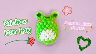 Rainbow loom frog tutorial (Squishmallow shape) (intermediate)