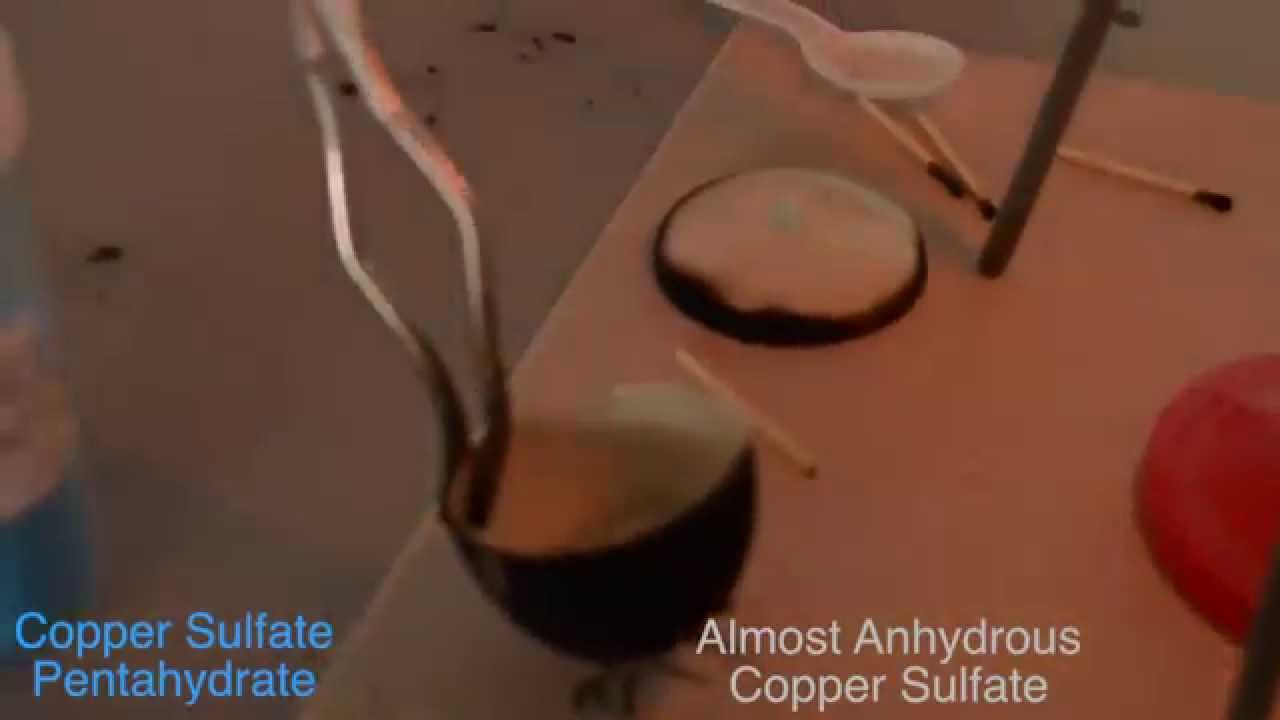 Dehydrating Copper Sulfate YouTube