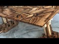Travail du bois comment faire une table en noyer pleine construction