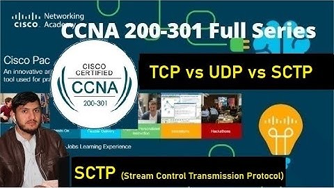Compare TCP to UDP and What is SCTP (Stream Control Transmission Protocol) in Urdu/Hindi with PDF
