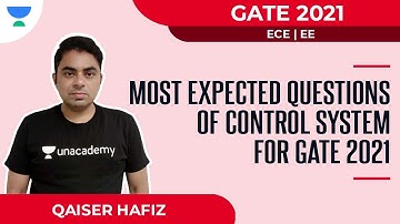 Most Expected Questions of Control System for GATE 2021 | EE/ECE | Qaisar Hafiz