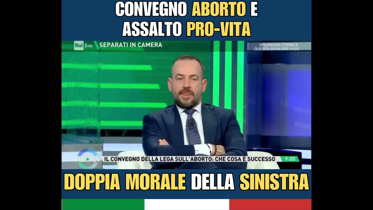 Rai 3 - Agorà - Convegno aborto e assalto Pro-Vita: doppia morale della sinistra