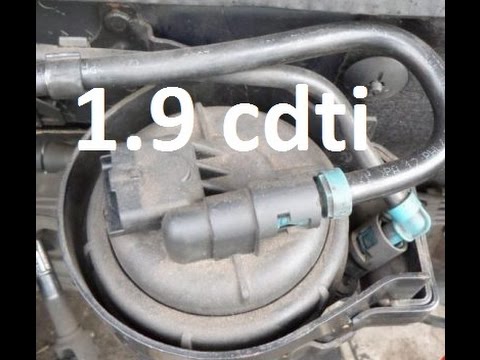 How To Remove Fuel Filter Bracket 1.9 Cdti Zafira Astra Vectra Z19dth Z19dt Z19dtl