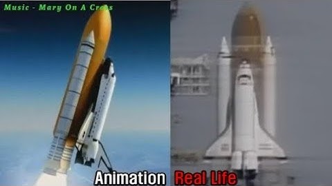 1986 Space Shuttle Challenger Disaster - Animation vs Real Life