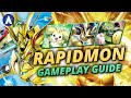 Crazy suspend combos rapidmon x  megagargomon ace deck gameplay guide  digimon card game bt16