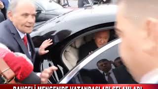 DEVLET BAHÇELİ MENGEN'DE VATANDAŞLARI SELAMLADI (15.03.2019)