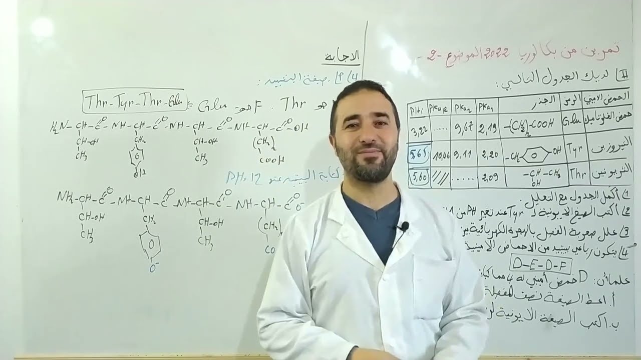 حل تمرين بكالوريا 2022 الموضوع الثاني