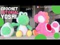Yoshi crochet tutorial part 12  free amigurumi pattern step by step for beginners yoshi