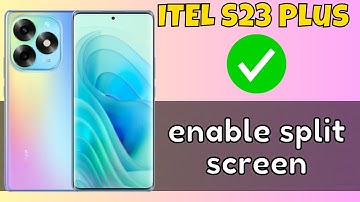 How To Split Screen ITEL S23 Plus || enable split screen