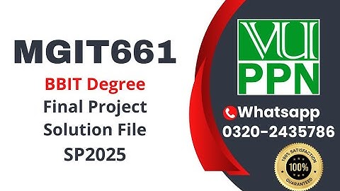 MGIT661 Final Project BBIT Degree  sp2025 #bbit #vu #project #mgit661