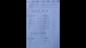 wbcs 2022 gr - A & B final result || wbcs cut off