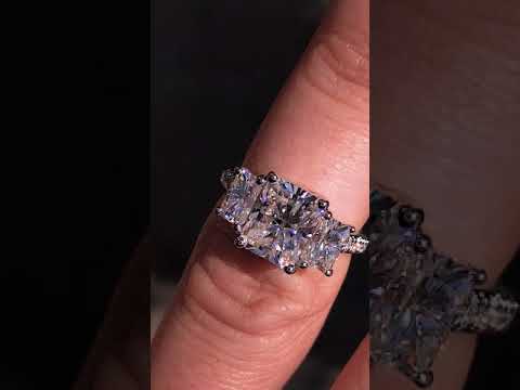 Home Try On Style eng993-em with a 2.0ct Radiant Center ring video