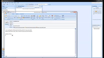 Sending a secure email message with large file attachments