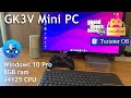 GK3V Mini PC TEST, Windows 10, Recalbox Twister OS. ACEPC.