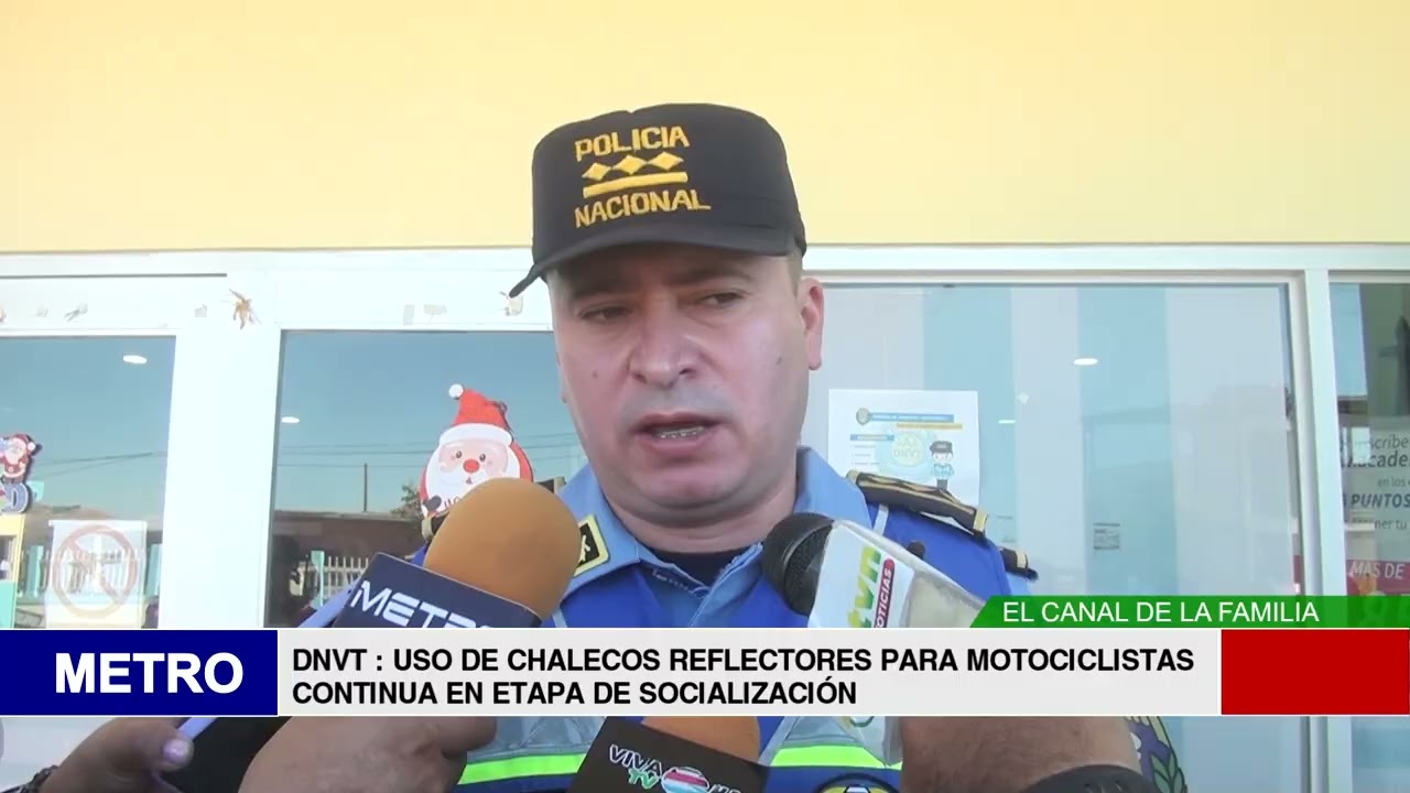 DNVT  USO DE CHALECOS REFLECTORES PARA MOTOCICLISTAS CONTINUA EN ETAPA DE SOCIALIZACIÓN