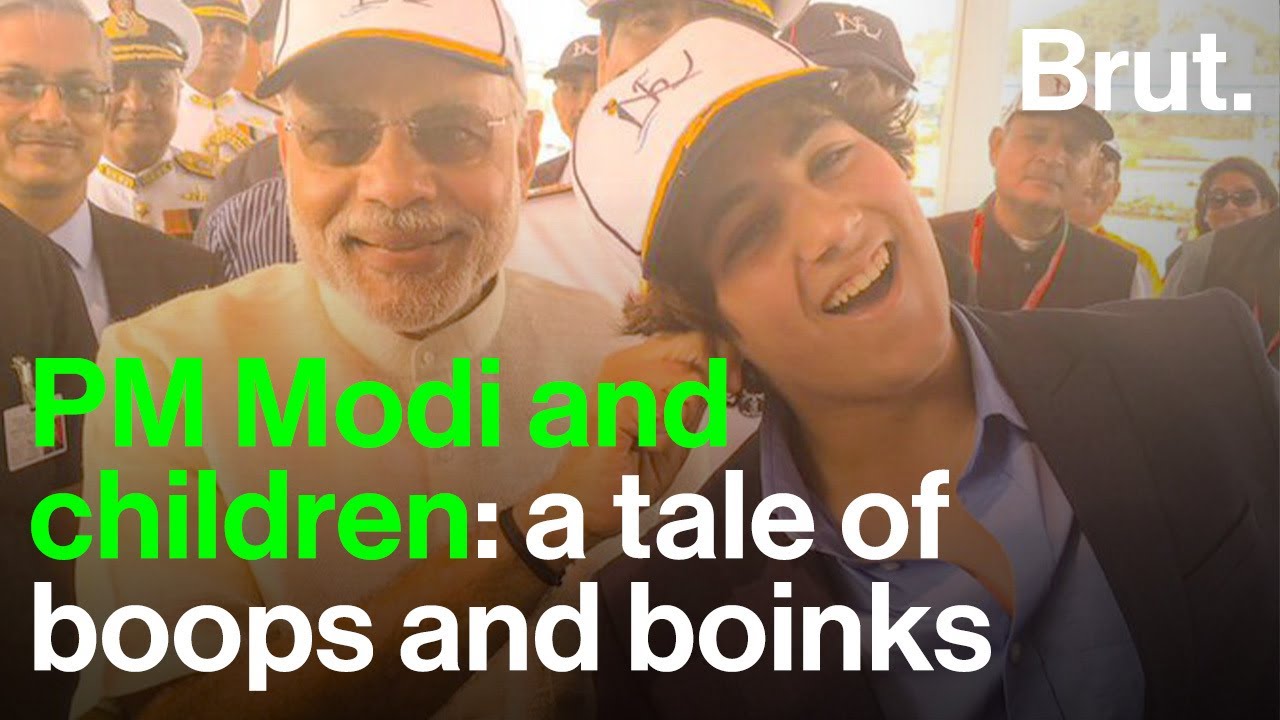 PM Modi and children a tale of boops and boinks