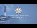 Ocean county clerks office summary of services