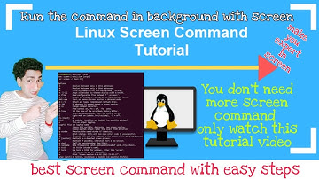 Screen important command for run background process or command Without stop services
